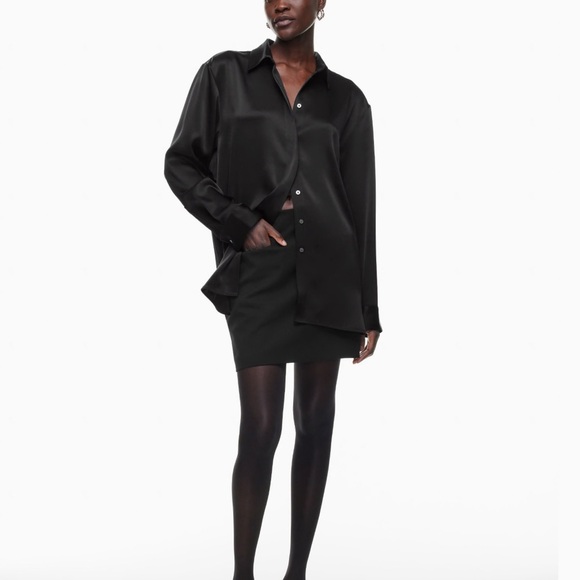 Aritzia Babaton Sable Shirt - Matte Pearl - Picture 3 of 5